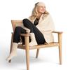 Jet&Bo 100% Pure Cashmere Travel Set: Blanket, Eye Mask, Socks, Carry/Pillow Case Natural in Gift Box view 4