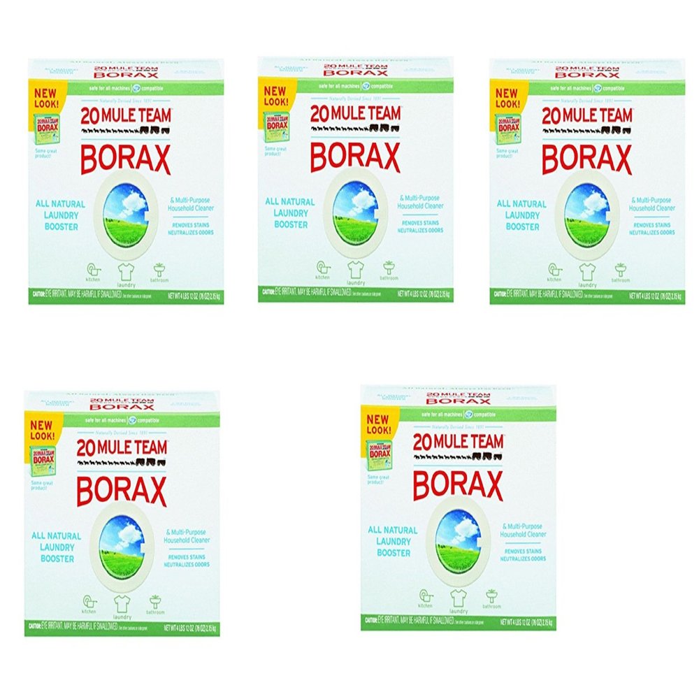 20 Mule Team Borax Laundry Booster Powder 4 Pounds (5 Pack)