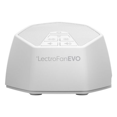 Adaptive Sound Technologies LectroFan EVO White Noise Machine - Compact Sleep Sound Machine for Bedroom, Travel, Study & More - 22 Non-Looping Fan, Ocean Noise Variations - White