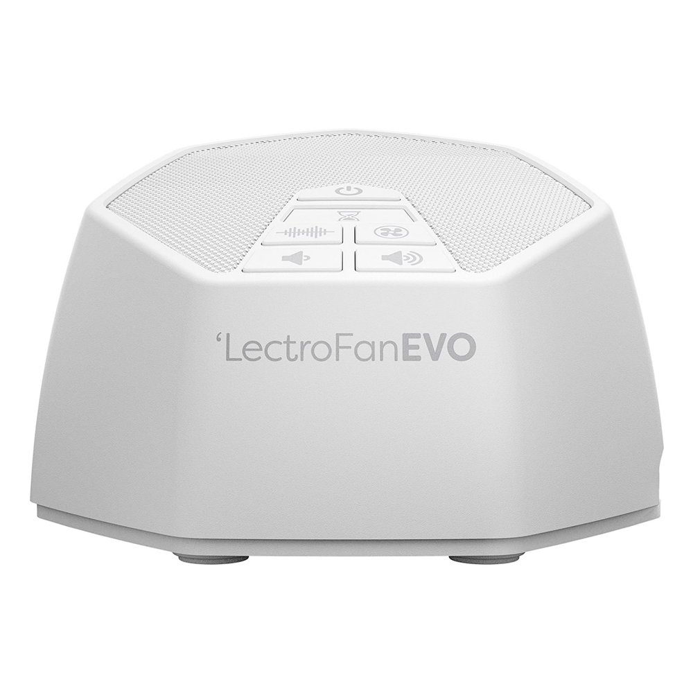 Adaptive Sound Technologies LectroFan EVO White Noise Machine - Compact Sleep Sound Machine for Bedroom, Travel, Study & More - 22 Non-Looping Fan, Ocean Noise Variations - White