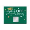 Andaz Press Emerald Forest Green and Gold Glittering Graduation Party Collection, Graduation Game Scratch Cards, 30-Pack view 1