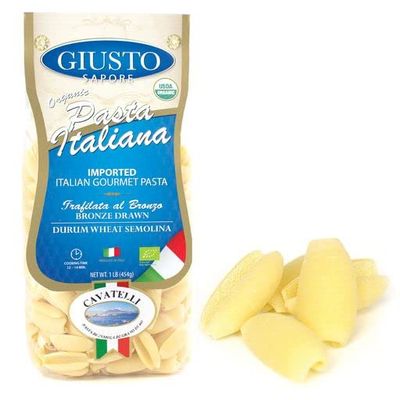 Giusto Sapore Italian Pasta - Cavatelli 454g - Premium Organic Bronze Drawn Durum Wheat Semolina Gourmet Pasta Brand - Imported from Italy and Family Owned