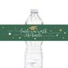 Andaz Press Emerald Forest Green and Gold Glittering Graduation Water Bottle Labels, 20-Pack Graduation Party Favors Class of 2024 Graduation Water Bottle Stickers for Graduation view 1