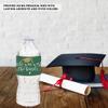 Andaz Press Emerald Forest Green and Gold Glittering Graduation Water Bottle Labels, 20-Pack Graduation Party Favors Class of 2024 Graduation Water Bottle Stickers for Graduation view 4