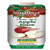 Sunberry Farms, Apple Juice 100% 33.8 fl oz. (12 count)