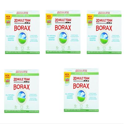 20 Mule Team Borax Laundry Booster, Powder kCyemx, 5Packs (4 Pounds)