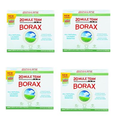 20 Mule Team Borax Laundry Booster, Powder yoFXzk, 4Packs (4 Pounds)