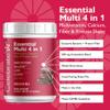 Celebrate Vitamins Essential Multi 4-in-1 Powder - Bariatric Multivitamin, 500mg Calcium, 4g Fiber, 25g Protein Shake Mix - Chocolate Milk (14 Servings) view 2