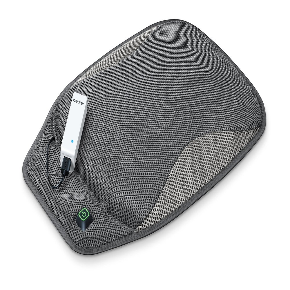 Beurer Portable Wireless Heated Seat Cushion with Convenient Storage Bag, Rechargeable, Durable for Indoor & Outdoor Use, Dark Grey 1 Count (Pack of 1)