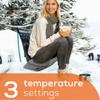 Beurer Portable Wireless Heated Seat Cushion with Convenient Storage Bag, Rechargeable, Durable for Indoor & Outdoor Use, Dark Grey 1 Count (Pack of 1) view 3