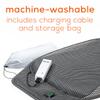 Beurer Portable Wireless Heated Seat Cushion with Convenient Storage Bag, Rechargeable, Durable for Indoor & Outdoor Use, Dark Grey 1 Count (Pack of 1) view 4