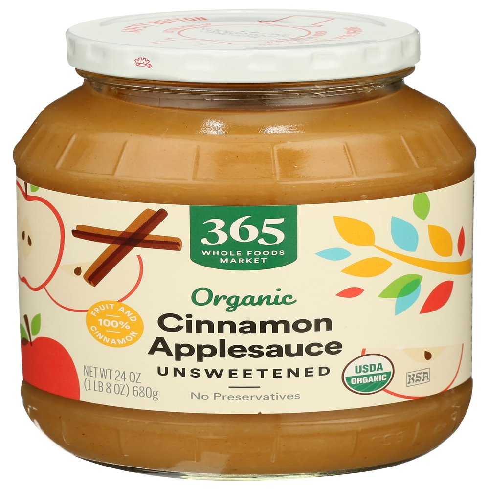 365 by Whole Foods Market, Organic Cinnamon Applesauce, Unsweetened, 24 Ounce
