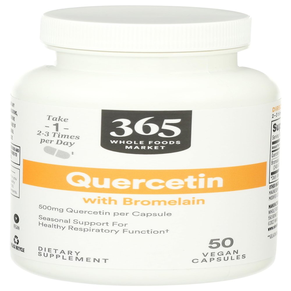 365 by Whole Foods Market, Quercetin with Bromelain, 50 Vegetarian Capsules