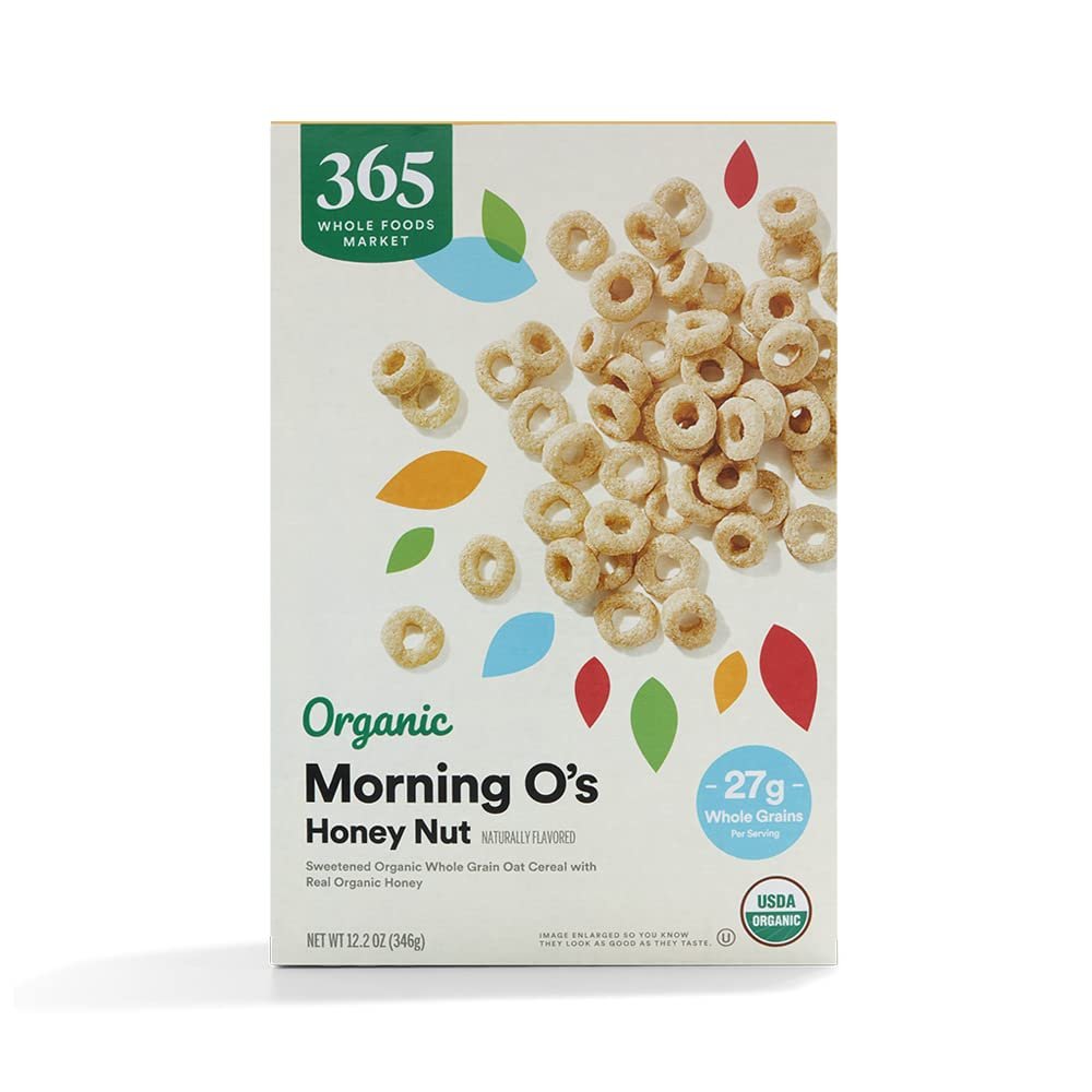 365 by Whole Foods Market, Organic Honey And Nut Morning O's Cereal, 12.2 Ounce