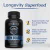 Zhou Iron Beard - Beard Growth Vitamins Men, Premium Biotin, Saw Palmetto & B Vitamin Pills to Support Facial Hair, Beard Care Supplement for Full Beard - 60 Veggie Capsules view 3