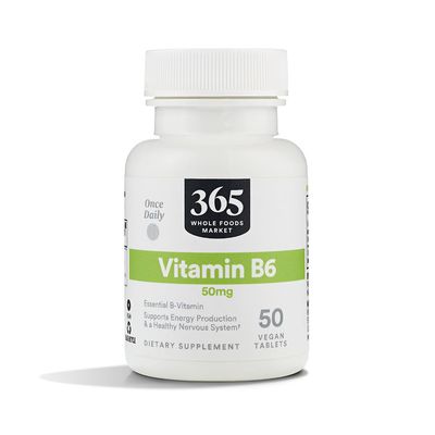 365 by Whole Foods Market, Vitamin B6 50mg, Vegan, 50 Tablets