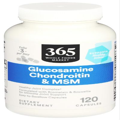 365 by Whole Foods Market, Glucosamine Chondroitin and MMS, 120 Capsules