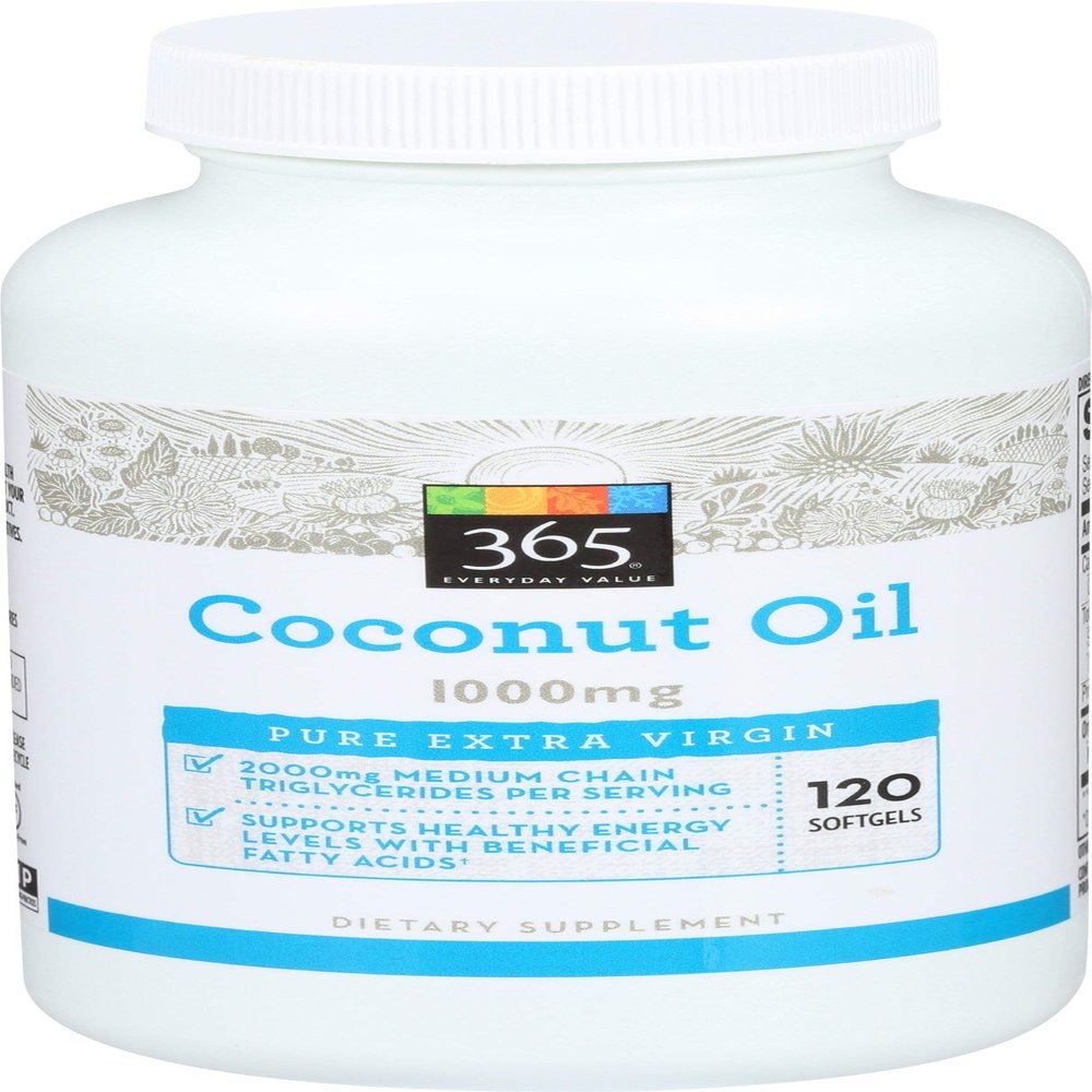 365 Everyday Value, Coconut Oil softgels, 120 CT