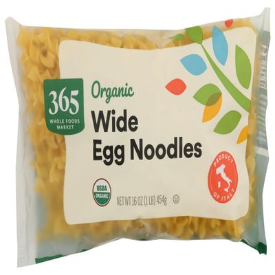 365 by Whole Foods Market, Organic Wide Egg Noodles, 16 Ounce