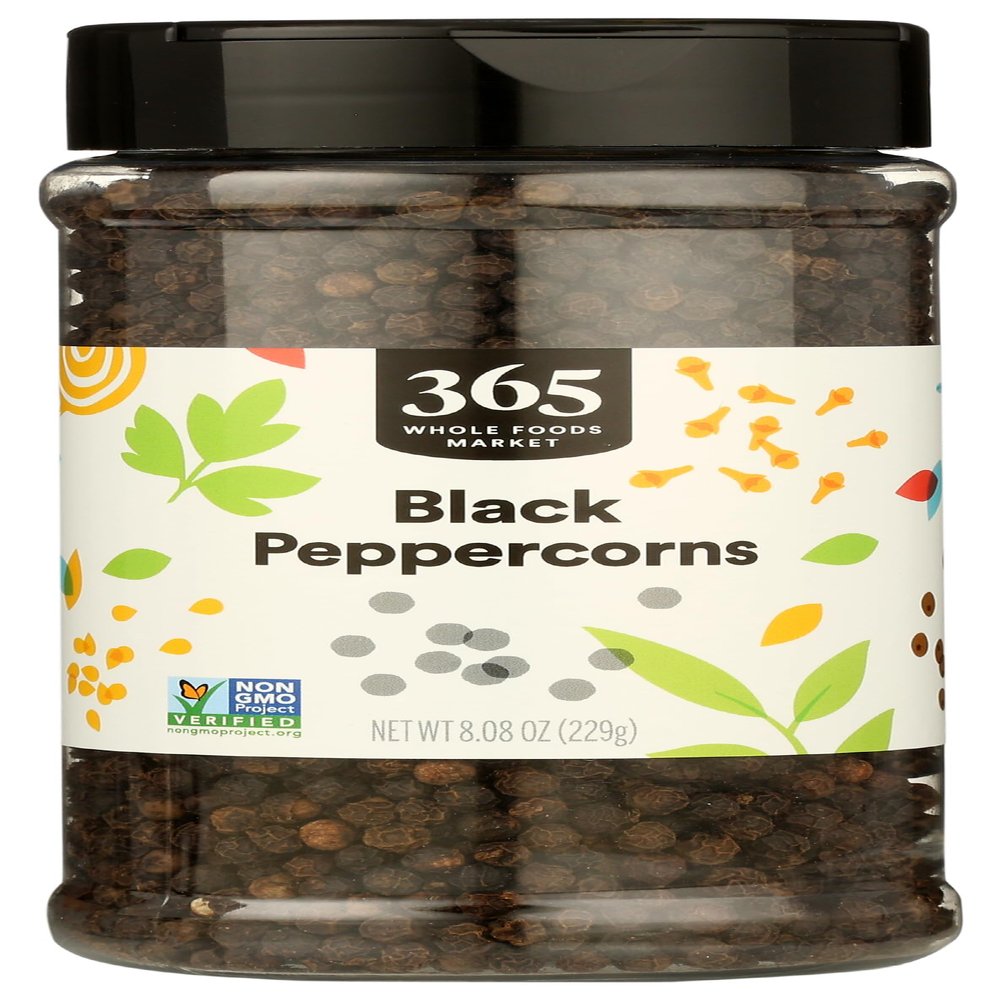365 by Whole Foods Market, Whole Black Peppercorns, 8.08 Ounce