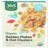 365 By Whole Foods Market, Organic Golden Flakes & Oat Clusters, 12 Ounce view 1