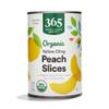 365 by Whole Foods Market, Organic Yellow Cling Peach Slices, 15 Ounce view 1