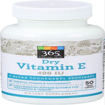 365 Everyday Value, Vegetarian E 400 IU, 50 CT