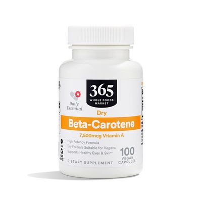 365 by Whole Foods Market, High-Potency Beta-Carotene, 7500mcg Vitamin A, 100 Vegan Capsules
