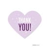 Andaz Press Signature Lavender, Plum, Royal Purple Girl's Sweet 16 Birthday Party Collection, Heart Labels Stickers, Thank You!, 75-Pack view 1