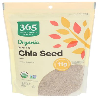 365 by Whole Foods Market, Organic White Chia Seed, 15 Ounce