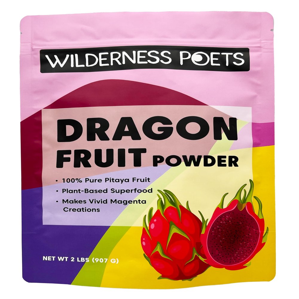 Wilderness Poets Freeze Dried Dragon Fruit Powder - Pink Pitahaya (32 Ounce)