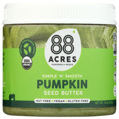 88 Acres, Pumpkin Seed Butter Jar, 14 Ounce