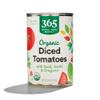 365 by Whole Foods Market, Organic Diced Tomatoes with Basil, Garlic, & Oregano, 14.5 Ounce view 1