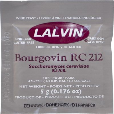 Dry Wine Yeast - RC 212 (5 g) (Pack of 25)