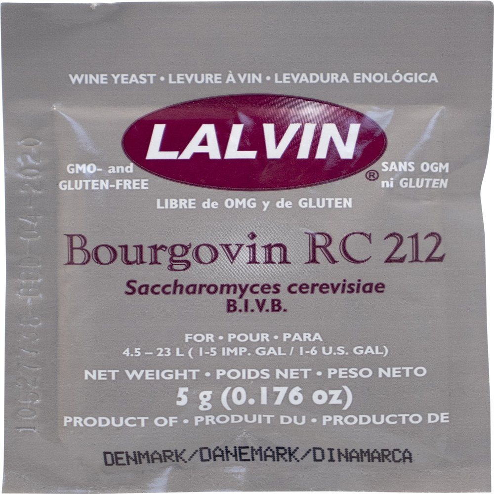 Dry Wine Yeast - RC 212 (5 g) (Pack of 25)