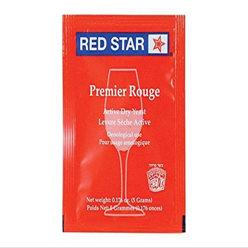 Dry Wine Yeast - Premier Rouge (Pasteur Red) (5 g) (Pack of 25)