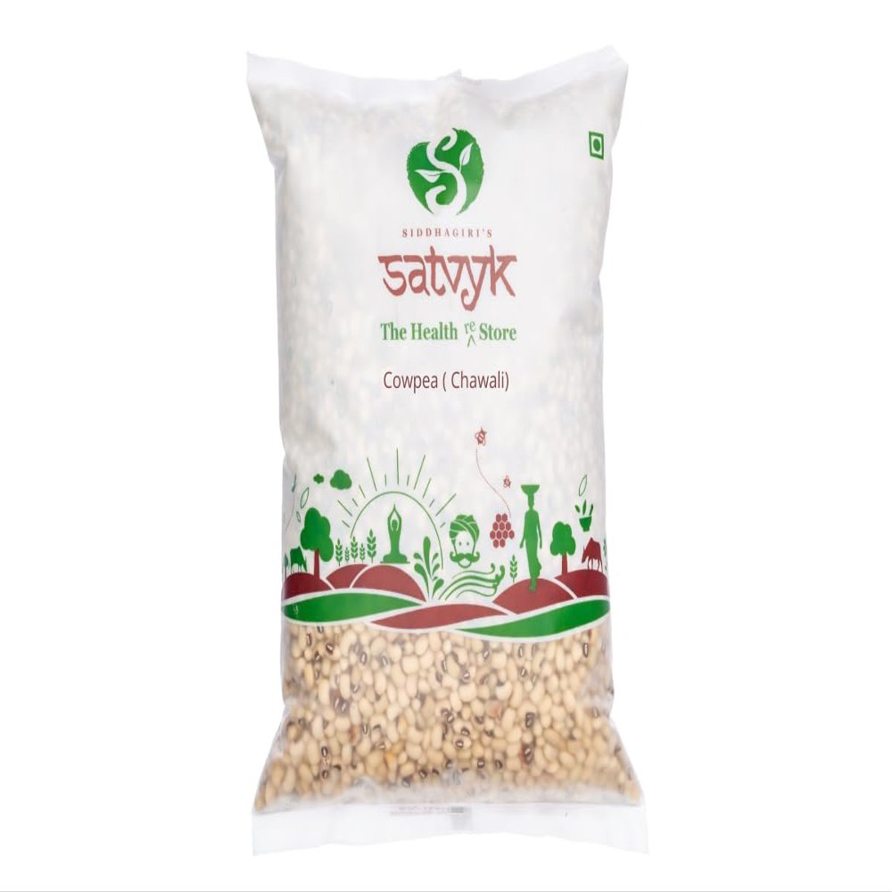 S Siddhagiri's SATVYK THE HEALTH re STORE Organic Cowpea (Chawli) 500Gm (17.63 OZ )