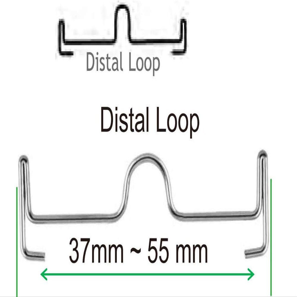 2 Pack (20) SmileTech Palatal Arch Bar Distal Loop Dental Orthodontics Ten Assorted Sizes