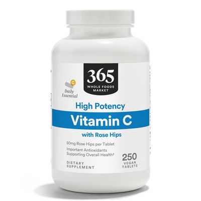 365 by Whole Foods Market, High Potency Vitamin C with Rose Hips, Vegan, 250 Tablets