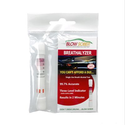 Blow Sober Disposable Breathalyzer (5-Pack)