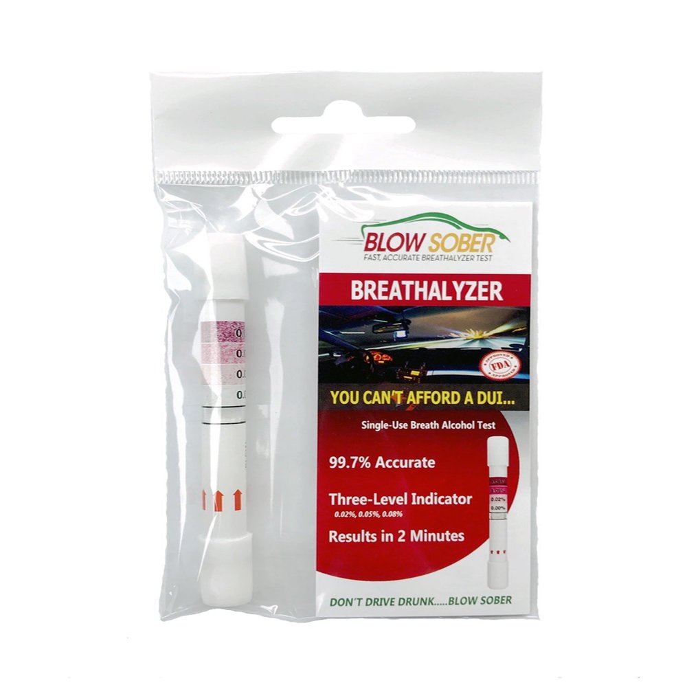 Blow Sober Disposable Breathalyzer (5-Pack)