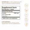 Solgar L-Lysine 1000 mg - 250 Tablets - Skin & Tissue Support - Non-GMO, Vegan, Kosher, Gluten Free - 250 Servings view 2