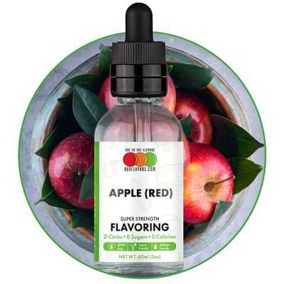 Apple (Red) Flavored Liquid Concentrate (2 oz)