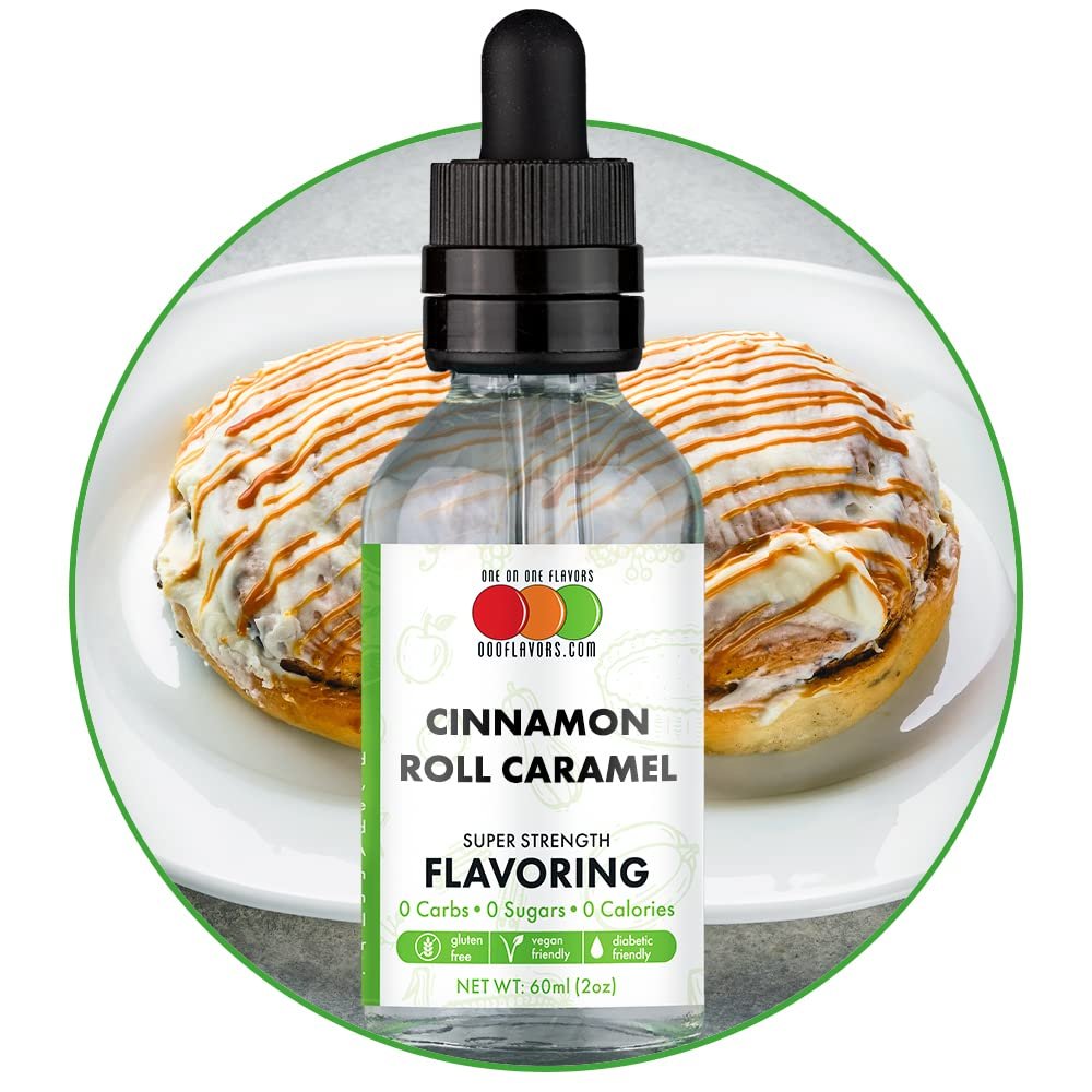 Cinnamon Roll w/ Caramel Flavored Liquid Concentrate (2 oz)