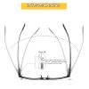 Kerecsen 4 Pack Reading Glasses for Men and Women with Spring Hinges, Lightweight Black Rectangular Readers Eyeglasses (2 Black 2 Tortoise, 3.50) view 3