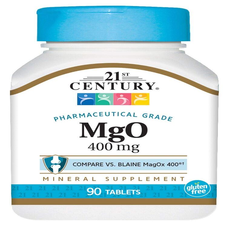 21st Century MgO 400 mg Tablets - 90 ct, Pack of 3