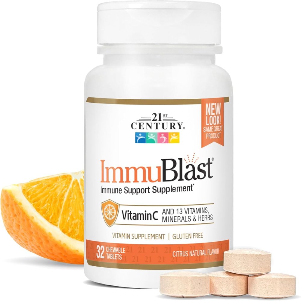 21st Century ImmuBlast Chewable Tablets Citrus - 32 Tablets, Pack of 3