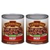 Keystone Meats All Natural Heat and Serve Canned Beef 28 oz Fully Cooked Canned Meat Ready to Eat 5-Year Shelf Life Pantry Staple for Everyday Meals, Emergency Survival Food Made in USA Pack of 2 view 1