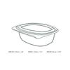 Vegware Compostable 16oz Hinged Clear Deli Containers, Case of 300, PLA Plastic Meal Prep, To Go Box With Lid, Made from PLA, A Renewable Material Made from Plants, Tight Seal for Freshness view 4