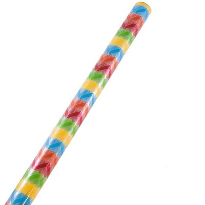 JAM Paper Cellophane Design Gift Wrap - Geometric Waves - 20 sq ft. - Sold Individually